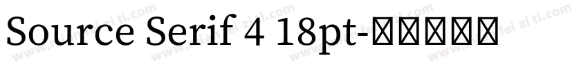 Source Serif 4 18pt字体转换
